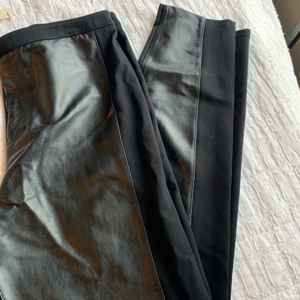 Lauren Conrad faux leather pull on pant